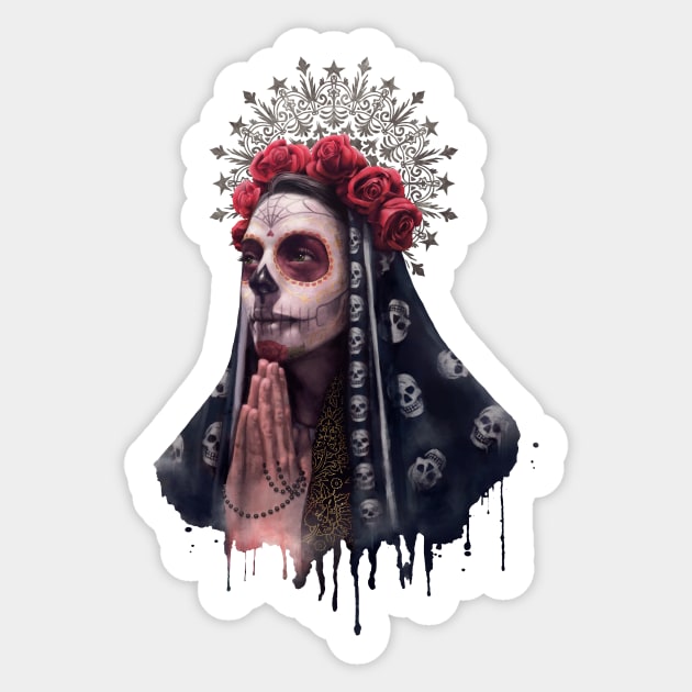 Catrina Sticker by CarlosTato